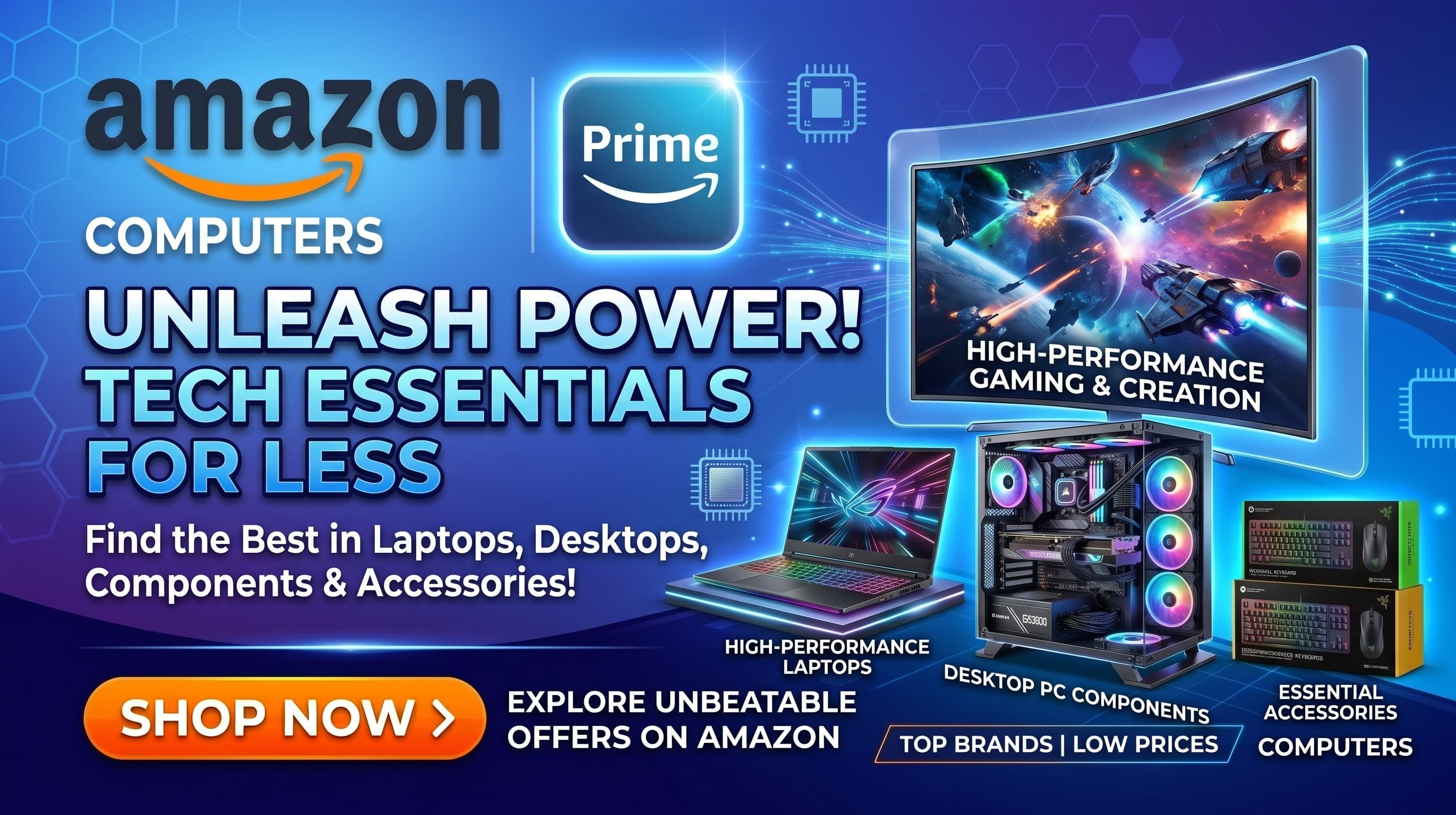 Shop computers and accessories on Amazon