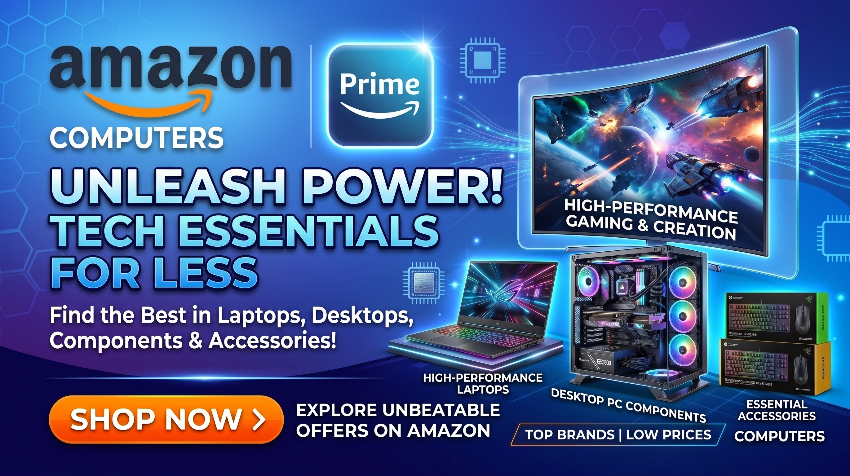 Shop computers and accessories on Amazon